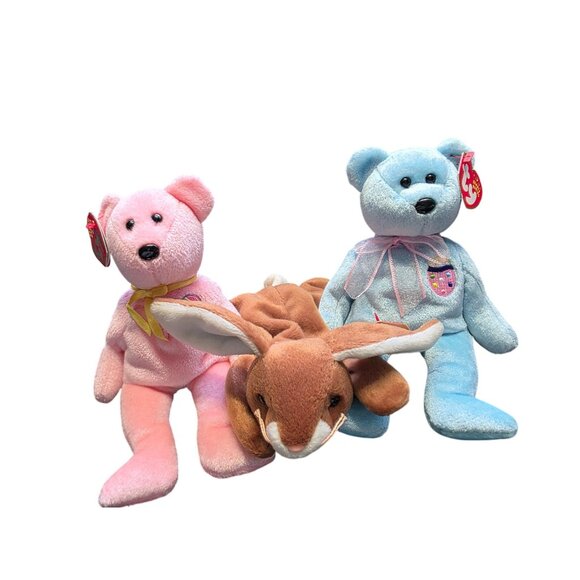 Ty Beanie Babies Easter Bears Lot of 3 - Picture 7 of 9